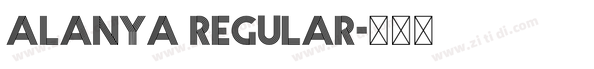 Alanya Regular字体转换